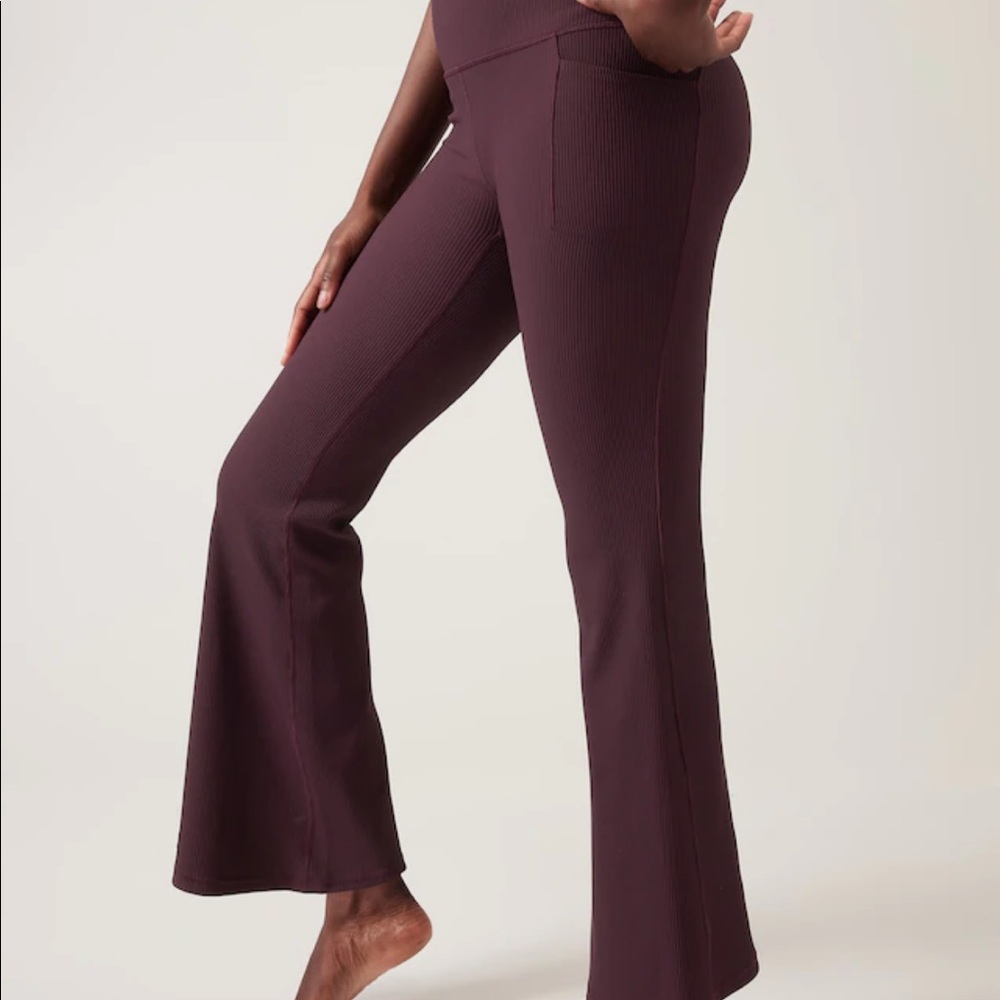 Athleta stash rib flare pants xs tall